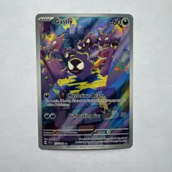 Pokemon TCG Gastly 177/162 Temporal Forces Illustration Rare - Image 1