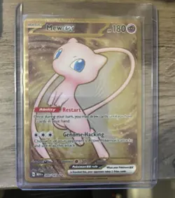 Pokemon Mew Ex 205/165 Scarlet & Violet 151 Hyper Rare Full Art Holo 180 HP - Image 2