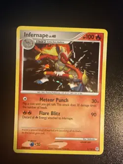 Infernape 5/130 - 2007 Pokemon Diamond and Pearl Holo LP - Image 1