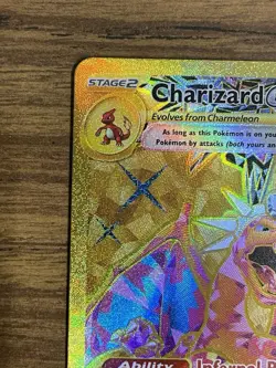 Charizard EX #228/197 Obsidian Flames 2023 Gold Hyper Rare Pokemon TCG Near Mint - Image 3