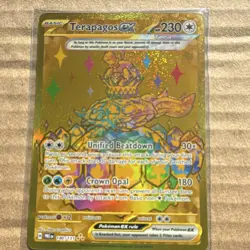 Pokemon Terapagos ex 230HP Hyper Rare Full Art 180/131 Prismatic Evolutions Holo - Image 1