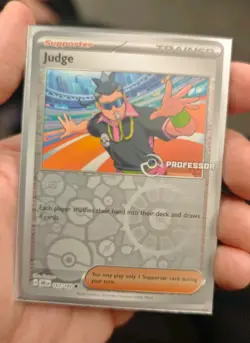 Pokemon TCG Destined Rivals Professor Program Judge Holo Promo 167/182 NM - Image 2