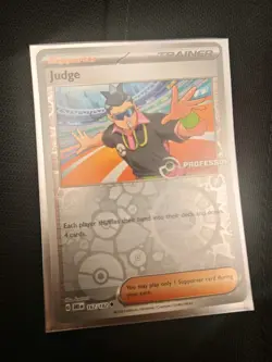 Pokemon TCG Destined Rivals Professor Program Judge Holo Promo 167/182 NM - Image 3