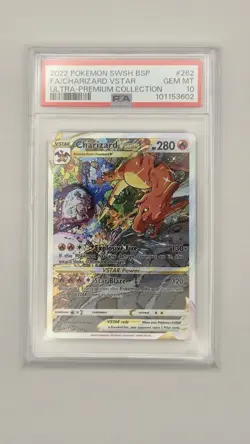 2022 POKEMON Sword and Shield Promo #SWSH262 CHARIZARD VSTAR PSA 10 - Image 1