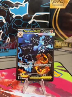 Pokemon Mega Charizard X EX 125/094 SIR English Phantasmal Flames NM Pack Fresh - Image 1
