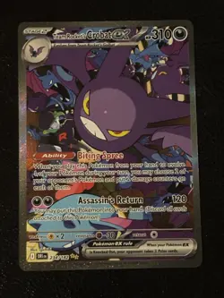 Pokemon TCG Team Rockets Crobat EX Destined Rivals 234/182 - Image 1