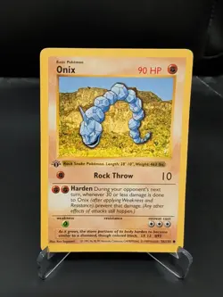 Onix 56/102 1st Edition - Pokemon Base Set 1st Edition (Shadowless) - Image 1
