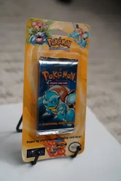34.03g Pokemon 1999 Sealed Base Set Unlimited Booster Blister Pack Blastoise - Image 4