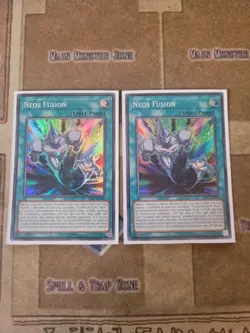 YUGIOH 2X NEOS FUSION SAST-EN060 SUPER UNLIMITED ED NM - Image 1