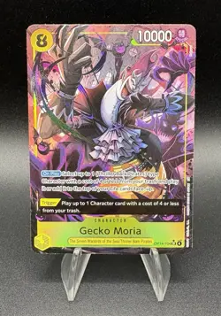 One Piece GECKO MORIA #OP14-104 SR Alt Art ~ The Azure Sea's Seven - Image 1