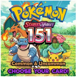 Pokemon Scarlet & Violet 151: Choose Your Common & Uncommon Cards - NM - Image 1