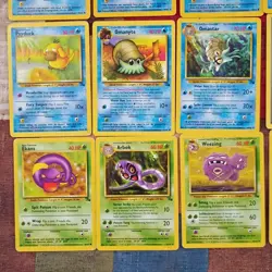 Pokemon Fossil Card Lot 26 PSA Moltres Holo, Grimer, Kabuto - Image 1