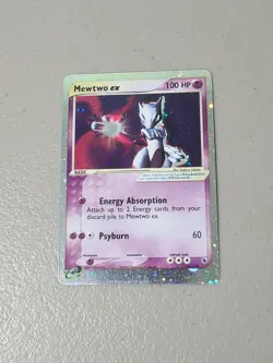 Mewtwo ex 101/109 Ruby & Saphire Ultra Rare Holo Pokemon Card - LP - Image 1
