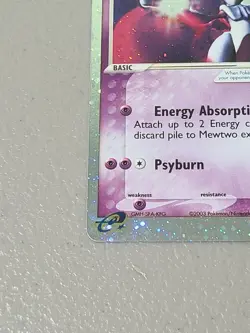 Mewtwo ex 101/109 Ruby & Saphire Ultra Rare Holo Pokemon Card - LP - Image 4