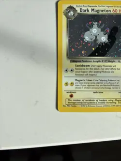 Pokemon Cards: Team Rocket Rare Holo: Dark Magneton 11/82 - Image 3