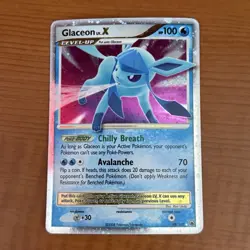 Pokemon TCG Glaceon LV.X Holo Rare Card Majestic Dawn 98/100 - Image 1