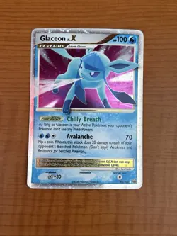 Pokemon TCG Glaceon LV.X Holo Rare Card Majestic Dawn 98/100 - Image 3