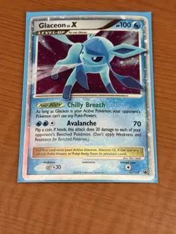 Pokemon TCG Glaceon LV.X Holo Rare Card Majestic Dawn 98/100 - Image 4