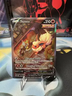 Pokemon Flareon V SWSH179 Promo Holo Single Strike 210HP Sword & Shield Card - Image 2