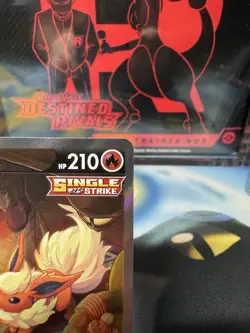 Pokemon Flareon V SWSH179 Promo Holo Single Strike 210HP Sword & Shield Card - Image 4
