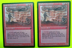 Magic the Gathering MTG Legends WALL OF OPPOSITION X2 NM & LP/EX R 1994 NICE! - Image 1