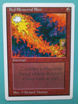 Magic the Gathering Unlimited RED ELEMENTAL BLAST LP/EX U 1993 VINTAGE ! - Image 1