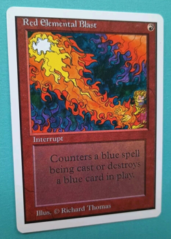Magic the Gathering Unlimited RED ELEMENTAL BLAST LP/EX U 1993 VINTAGE ! - Image 2