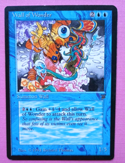 Magic the Gathering MTG Legends WALL OF WONDER LP/EX U 1994! - Image 1