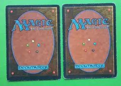 Magic the Gathering Unlimited WALL OF FIRE X 2 MP & HP U 1993 Nice! - Image 3
