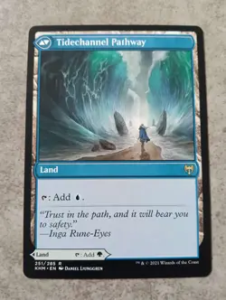 MTG Magic the Gathering - Barkchannel Pathway / Tidechannel Pathway - Kaldheim - Image 2