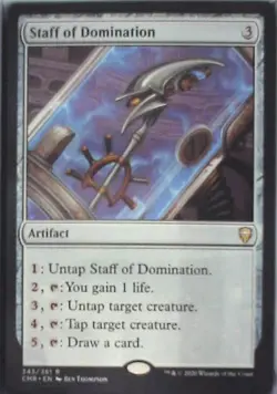 Staff of Domination - Commander Legends: #343, Magic: The Gathering Nm C252 - Image 1