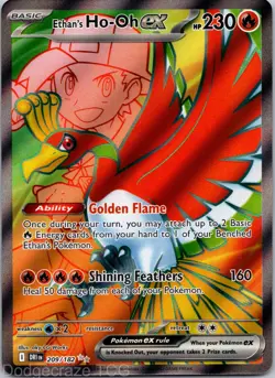 Ethan's Ho-Oh ex 209/182 Ultra Rare Destined Rivals Pokemon NM - Image 1