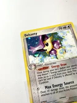 Delcatty Holo Rare 5/109 Pokemon 2003 EX Ruby & Sapphire Vintage E-Reader NM/EX - Image 3