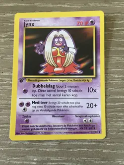 Jynx 31/102 1st Edition Base Set NM DUTCH Pokemon Free Ship - Image 2