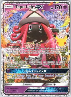 Tapu Lele GX 60/145 Holo Rare GX Guardians Rising Pokemon NM - Image 1