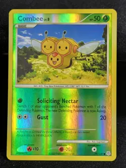 Pokemon TCG Combee 79/130 Uncommon & Vespiquen 35/111 Reverse Holo Rare LP - Image 3