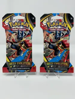 Pokemon TCG Mega Evolution Sleeved Booster Pack Lot of 2 - Image 1