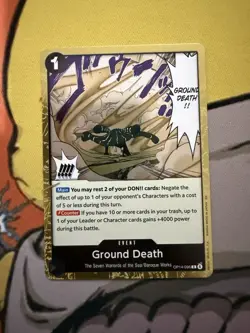 Ground Death Foil OP14-096 The Azure Sea's Seven One Piece English - Image 1