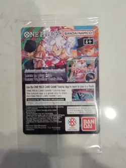 One Piece Monkey D. Luffy US Voyage College Basketball Promo Card Gonzaga SEALED - Image 2