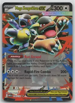 Pokemon Card Mega Kangaskhan ex Double Rare ME01: Mega Evolution 104/132 - Image 1