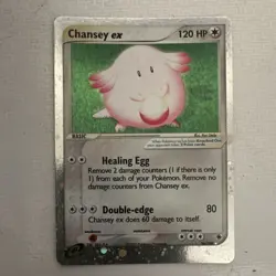 Pokemon Chansey ex EX Ruby & Sapphire 96/109 Basic 120 HP Ultra Rare Holo Card - Image 1