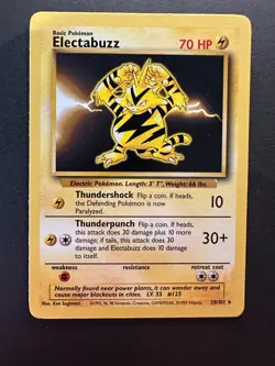 Electabuzz 020/102 Base Set Regular Pokemon Card 1999 - Image 1