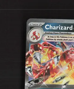 Charizard ex 054/091 Paldean Fates Ultra Rare Holo Pokemon Card NM - Image 3