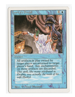 MTG - Hurkyl's Recall - Normal - Revised Edition - LP - Image 1