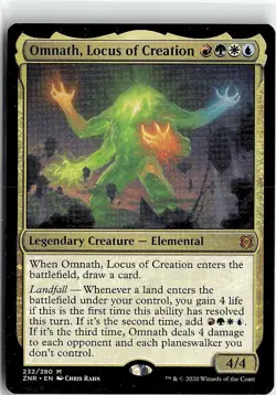 2020 Zendikar Rising Omnath, Locus of Creation Expansion/Mythic #232 - Image 1