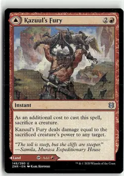 2020 Zendikar Rising Kazuul's Fury // Kazuul's Cliffs Expansion/Uncommon #146 - Image 1