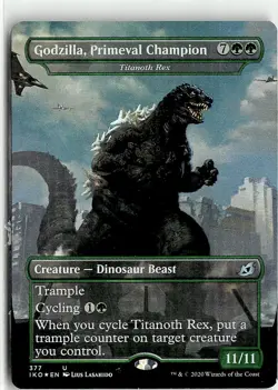 2020 Ikoria: Lair of Behemoths Tokens Godzilla, Primeval Champion Foil - Image 1