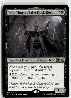 2020 Core Set 2021 Vito, Thorn of the Dusk Rose Core/Rare #127 - Image 1