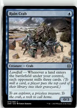 2020 Zendikar Rising Ruin Crab Expansion/Uncommon #75 - Image 1
