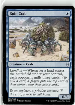 2020 Zendikar Rising Ruin Crab Expansion/Uncommon #75 - Image 1